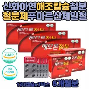 출산후 철분제 푸마르산제일철 노인 여성 온가족 먹는 철분 헤모글로빈 아연 고등 초등 학생 가임기 철 보