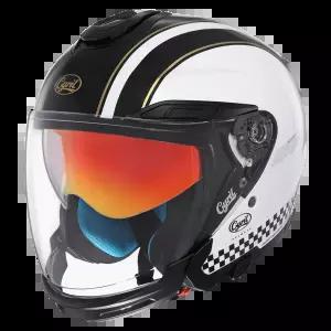 바이크 오토바이 반모헬맷 남성 여성 오픈 페이스 헬멧 더블 렌즈 DOT 승인 Casco Moto Capacete De