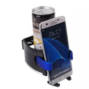 차량내공간활용거치용스마트폰거치대 컵홀더수납겸용 송풍구장착