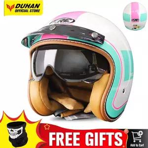 바이크 오토바이 반모헬맷 레트로 복고풍 엔틱 헬멧 거리 여름 타기 Anti Fall 내마모성 모토 DOT 인증