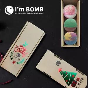 [아임밤] 입욕제 3구 크리스마스 배쓰밤 선물세트