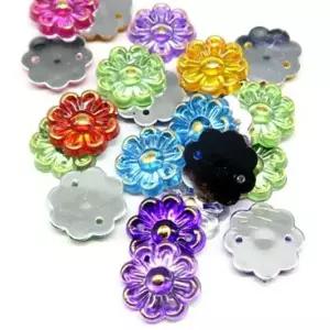 알록달록보석비즈 꽃잎 탑꾸 리본공예 반짝이는 약500개입 (WFJ6FT4)