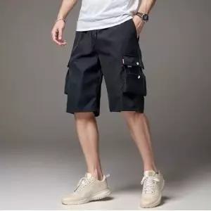 하프팬츠 남성 카고반바지 포켓 5부 밴딩 팬츠 4컬러 (WFJ70MJ)