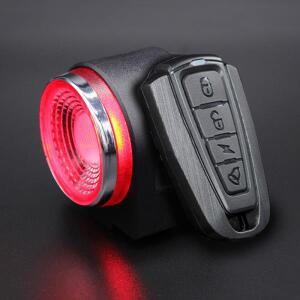 ANTUSI A8 자동 브레이크 미등 원격 자전거 리어 조명 무선 벨 도로 도난 방지 경보 Loc MTB 램프