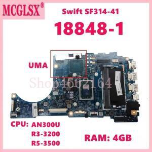 에이서 스위프트 3 SF314-41 노트북 마더보드 AN300U R3-3200 R5-3500 CPU 4GB RAM 18848-1