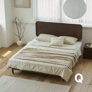 상일리베가구 빈센트 2100 원목 침대 퀸 (본넬유로탑Q 매트포함)
