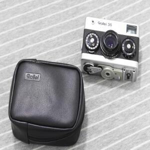 PU 가죽 방수 가방 바디 휴대용 필름 상자 케이스 Rollei 35 35TE 클래식 카메라 보호 슬리브 커버