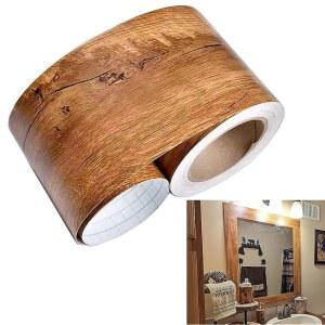 멀산 10미터 노란색 소나무 새싹 벽지 테두리 껍질 & 스틱 벽 덮기 주방 욕실 침실 타일 장식 스티커 (노란색)