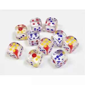 미니 투명 게임 놀이 실험 17mm 주사위 10개 도구