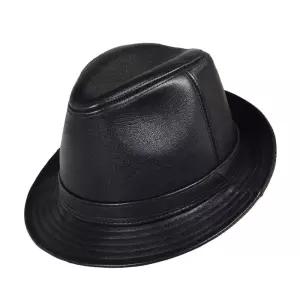 정장모자 영국모자 남성용 가죽 중절모자 신사모자