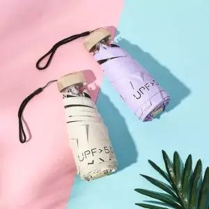 플랫 미니 우양산 양우산 초경량 휴대용 비비드컬러