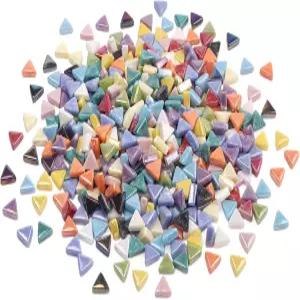 유웨이 스타일 리데센트 유리 모자이크 공예용 타일 대량 DIY 아트 데코 홀리데이 및 크리스마스 용품용