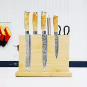 동무 키친프리 자석칼블럭 원목 칼거치대 칼꽂이 칼집 칼블럭 칼보관함