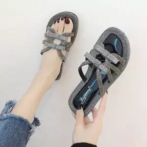 STARPIC 여성샌들 여름샌들 스트랩 플랫 W67636D