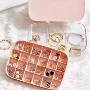 [하프클럽/]쥬얼리 수납 케이스 투명 보관함 정리함 칸막이 악세사리