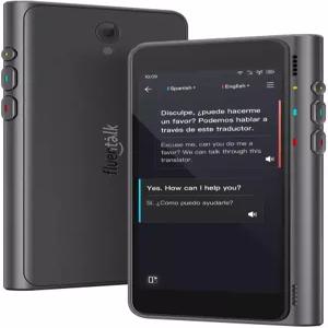 Timekettle Fluentalk T1 언어 번역기 (40개 및 사진 번역 지원 와이파이 불필요 여행용 2년 글로벌 모바일