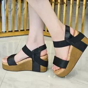 여성 가보시 통굽 웨지 여름 샌들 K2010 WFGUF9I