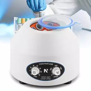 NEWTRY 미니 원심분리기 기계 10mlX6 실험실 데스크톱 전기 300-4000r /min 0-60시간(미국 110V 플러그)