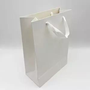 고급 무지 종이 쇼핑백 화이트 대형 10P 선물 답례품 생일 명품 미니 종이