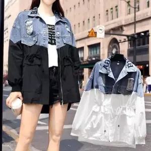 롱바람막이 점퍼 여성가을점퍼 여자봄아우터 여성 (WFK989R)