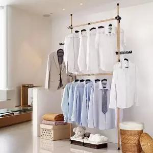 우드 2단 행거 옷걸이 나무옷걸이 W4CDFC1