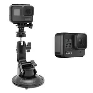 고프로 호환 액션캠 유리 흡착식 마운트 석션컵 자동차 거치대 W4CE7A3
