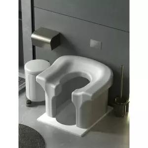 스마트 휴대용 좌욕의자 실내 캠핑장 푸세식 스툴 구멍 그레이 다기능쪼그려앉기변기