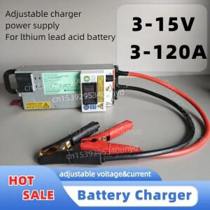 리튬 이온 배터리용 조절 가능한 최대 1200W 충전기, 0-15V, 0-100a, 12V, 60a, 14.6 V, 20a