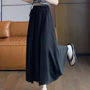 8부 와이드 치마바지 여성 여름 밴딩 데일리룩 (WFJ7SFT)