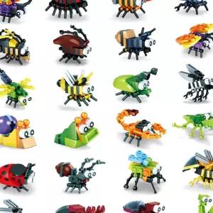 K38 곤충블럭 24개 블럭 블록 조립완구 곤충 자연학습