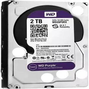 웨스턴 디지털 2TB WD 퍼플 감시 내장 하드 드라이브 HDD - SATA 6Gb/s 64MB 캐시 3.5인치 WD20PURZ