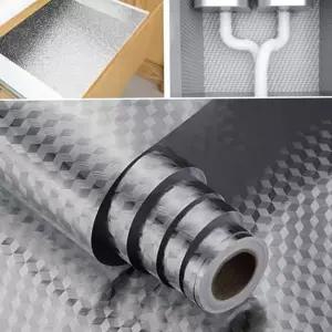 은박 시트지 주방용 오염 방지 방수 시트지 벽지 벽면 인테리어 수납장 테이블 다용도 접착식 가구 데코