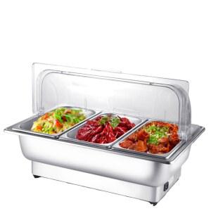 뷔페 워머기 음식 보온 온도조절 국통 국탕 블랙싱글호스 반찬 더블 일체형전기2구9L