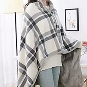 극세사 무릎 담요 똑딱이 수면 겨울 융털 망토 담요 캠핑 블랭킷