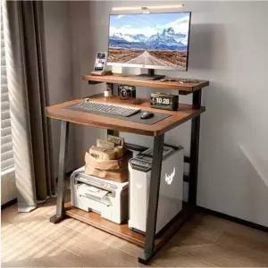 슬림 컴퓨터책상 공간활용 테이블 PC데스크 데스크 1인용 이동식