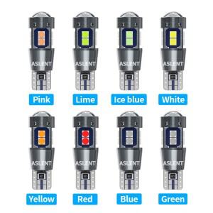 루보식 ASLENT 2PCS  T10 W5W 168 192 Led 테일 전구 3030 10smd 12V 자동차 램프 CANBUS 오류  마커 주차