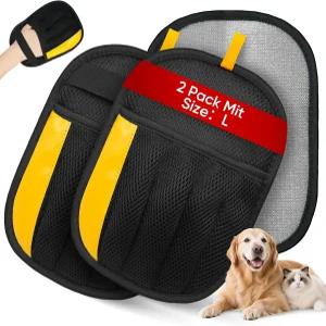 Guowo 2pcs 반려동물 제모 장갑 강아지 고양이 업그레이드된 다섯 손가락 정전기 의류 쇼파 카펫 카시트용