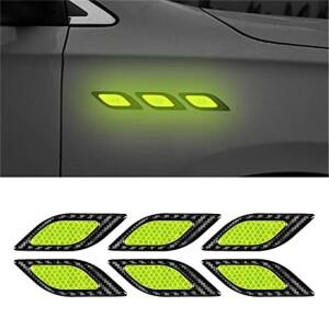 루보식 자동차 펜더 후드 범퍼 반사 데칼 안전 경고 스트라이프 스티커 보호 바디 장식 유니버설