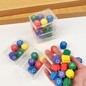 리뉴얼 Karamari 게임 주사위 파티 소품 사각형 라운드 삼각형 인쇄 바 선택 돌 손 눈 조정