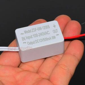 AC-DC 벅 컨버터 LED 드라이버  제어 조명 변압기용 전원 공급 어댑터  AC 110V  DC 0.5A  6W
