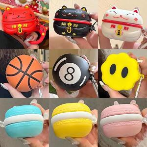 삼성 갤럭시 버즈 FE /Pro / Live /Buds2 케이스 3D 실리콘 큐트 만화 이어폰 액세서리 보호 커버