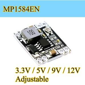 1피스 DC-DC 3A 벅 스텝 다운 전원 공급 장치 모듈 MP1584EN 24V 12V 9Vto 3.3V5V 전압 조정 가변 출력 변