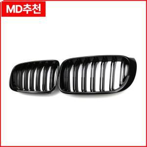 BMW X3 X4 F25 (2014-2018) 클래식 자동차 부품용 페어 글로스 블랙 3색 프론트 범퍼 키드니 그릴