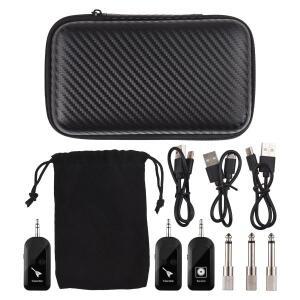 2.4G 기타 송신기 수신기 세트 일렉트릭 베이스 전기 관악기 전자 피아노용 실시간 전송