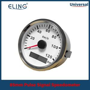 ELING 자동차 트럭 보트용 오토바이 속도계 주행 거리계 게이지, 적색 백라이트 펄스 신호, IP67 방수, 120 km/h, 200 km/h