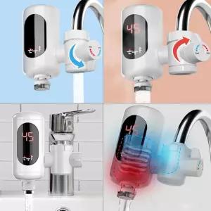 전기순간온수기 욕실 세면대 화장실 수도꼭지 수전 주방용 싱크대 소형 미니 세로형 급속 즉석 간이 hv-888