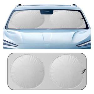 GAOLAOSY 자동차 앞유리 차량 내부 반사 햇빛 접이식 커버 65 36인치 위한 보호 SUV 차단 범용 트럭을 자동차 가리개