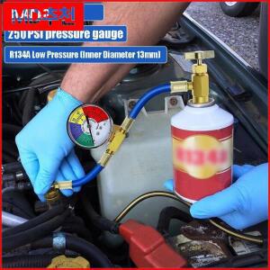 R134A 에어컨 가스 쿨러 (측정 게이지 포함) 냉매 불소 파이프 튜브 자동차 충전 J4I2
