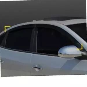 아반떼HD 스모그 선바이저 틴티드 차량