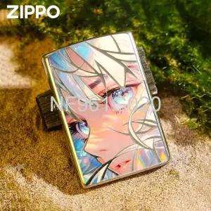  정품ZIPPO 지포라이터 실버 프릴 소녀 애니메이션지포 생일선물 미소녀지포 애니지포